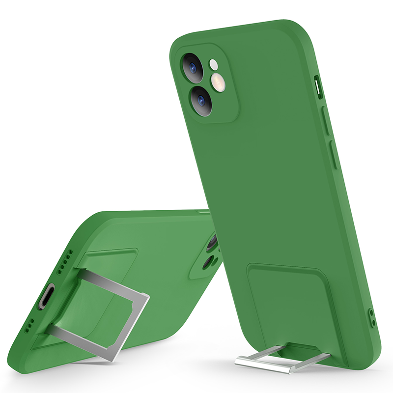 Drop shipping Hidden Bracket Phone Case Eco-friendly TPU Shockproof Holder Mobile phone Accessories